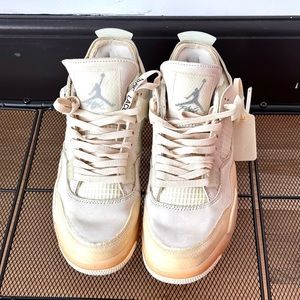 Jordan retro 4 off-white sail